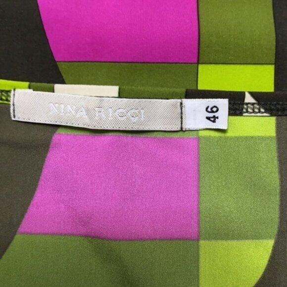 Nina Ricci Colorful Top Women Size 46(US 10/Large) - Picture 7 of 9